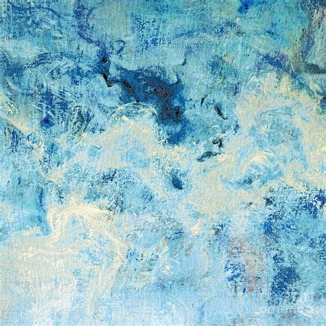 Sky Blue Abstract II Painting by Regina Geoghan