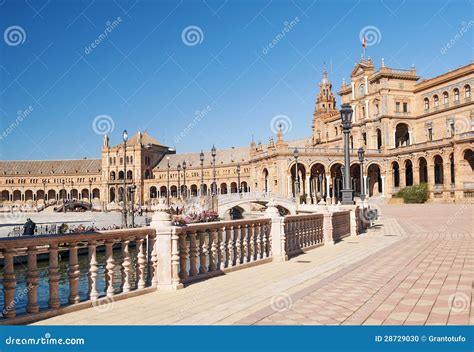 Royal palace of Seville stock photo. Image of blue, espana - 28729030