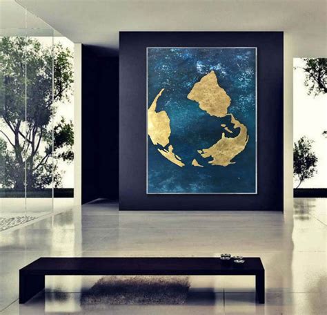 Large canvas wall art abstract earth painting on canvas | Etsy