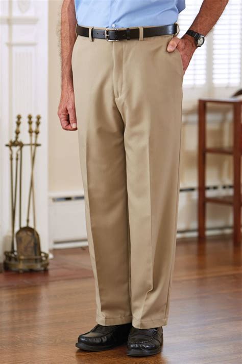 Men's Polyester Dress Slacks by Haggar Adaptive Clothing for Seniors ...