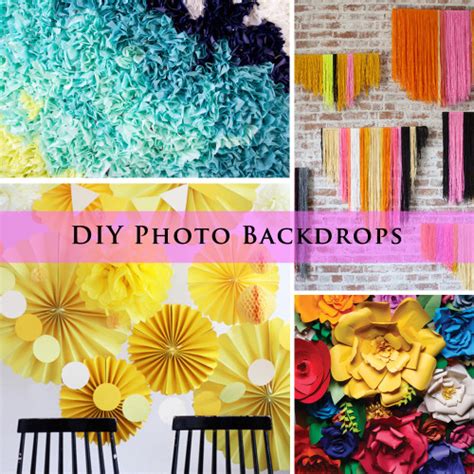 20+ DIY Photo Backdrop Ideas | Design & Paper