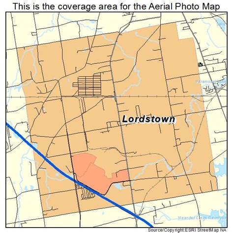 Aerial Photography Map of Lordstown, OH Ohio