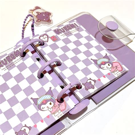 Sanrio Kuromi Mini Pocket 3 Ring Binder – Pieceofcake0716