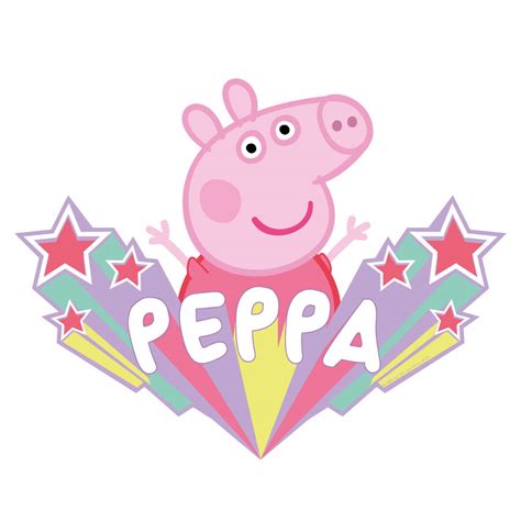 Peppa Pig starburst wall sticker | Peppa Pig wall stickers | Stickerscape | UK