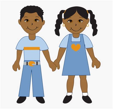 Boy And Girl Clip Art Many Interesting Cliparts - African American Boy And Girl Clipart PNG ...