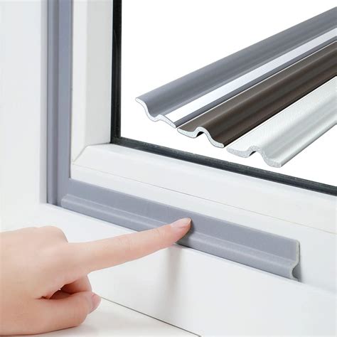 118 Inch Window Draft Stopper Foam Seal Strip Self Adhesive, Window Insulation and Door Side ...