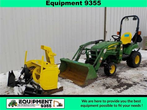 John Deere 2305 Tractor with front snowblower for sale