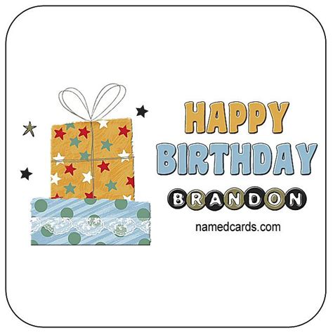 Happy Birthday Brandon Card For Facebook | Happy birthday wishes cards, Personalized birthday ...