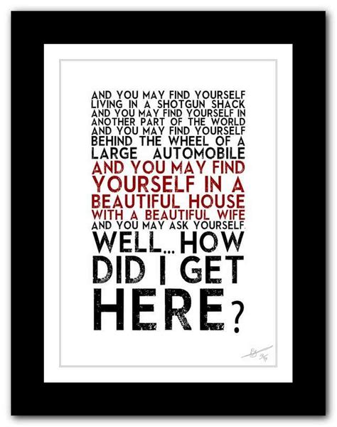 Our House Madness Song Lyrics Typography Print Poster Artwork