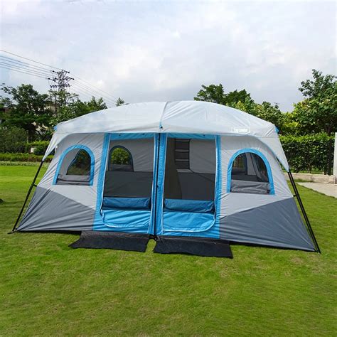 Large Camping Tent Outdoor Big Family Tent 8 10 12 Person Party Tent Waterproof Cabin Camp Anti ...