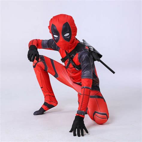 Authentic Deadpool Costume | Boys Deadpool Costume Halloween Costume