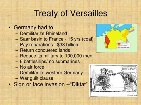 Ppt On Treaty Of Versailles