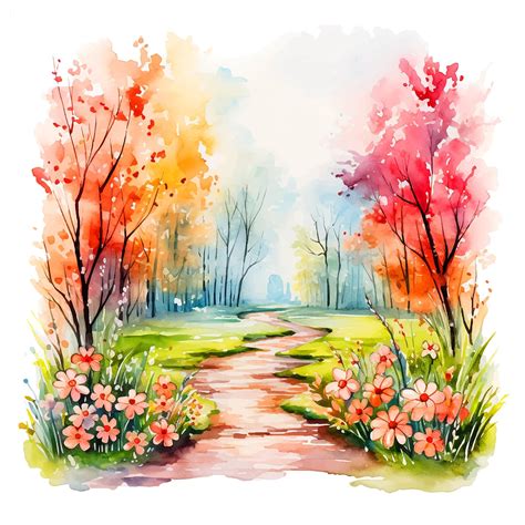 Premium Vector | Nature watercolor painting