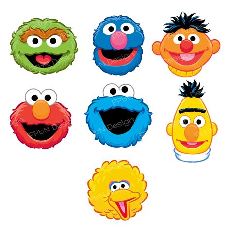 Sesame Street Printable Faces