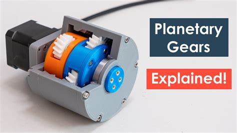 How Planetary Gears Work - 3D Printed Planetary Gearbox Design and Test