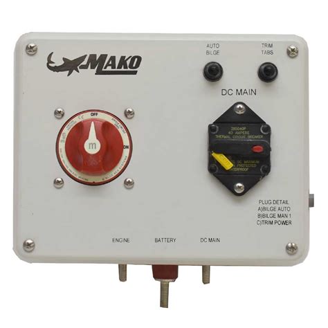 Mako Boat Battery Switch Panel 303535 | 184 CC 40A 12V 9 1/2 Inch - Walmart.com