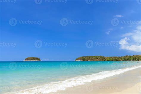 Crystal clear turquoise blue sea at Kata Beach, Phuket, Thailand 6868607 Stock Photo at Vecteezy