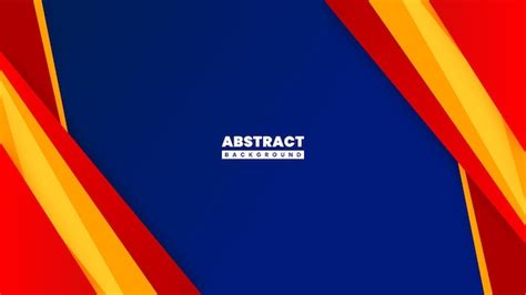 Premium Vector | Dynamic Abstract Modern Blue Red Yellow Background ...