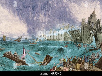 Lisbon Tsunami, 1755 Stock Photo - Alamy