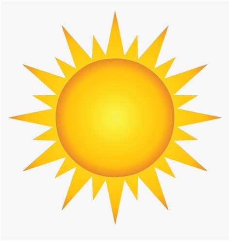 Hot Sun Vector Clipart , Png Download - Transparent Hot Sun Vector, Png Download - kindpng