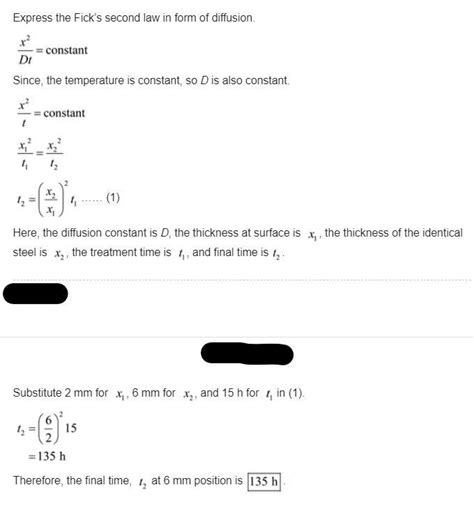 For a steel alloy it has been determined that a carburizing heat ...