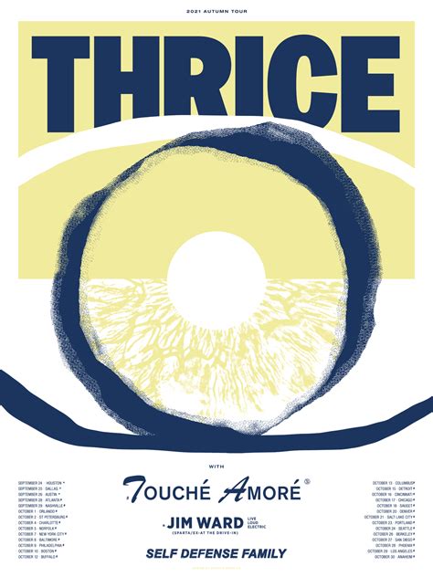 Thrice 2021 Fall Tour Announce