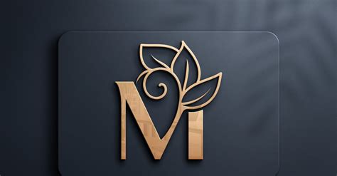 Letter M Monogram Beauty Logo Design - TemplateMonster