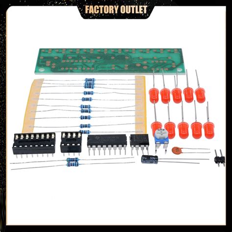 Red NE555 + CD4017 LED Light Chaser Sequencer Follower Scroller DIY Kit | Shopee Philippines