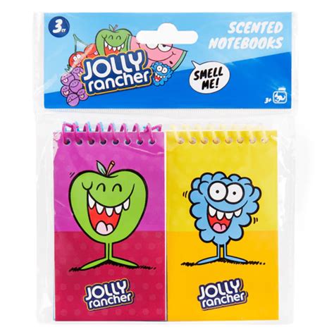 Kangaru Jolly Rancher Scented Notebooks Three Pack 12 (6650) - Pacific Candy Wholesale