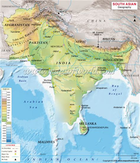 South Asia Mountains Diagram | Quizlet