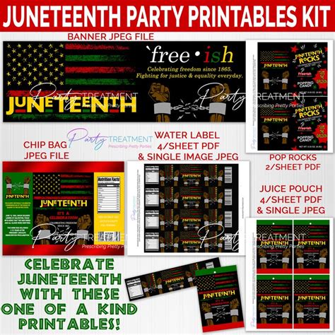 Juneteenth Party Decorations Juneteenth Decor Juneteenth - Etsy