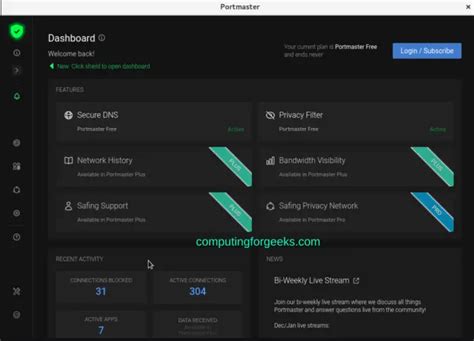 How To Setup Home Application Firewall using Portmaster | ComputingForGeeks