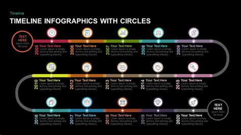 Animated Infographic Circular Timeline PowerPoint Template