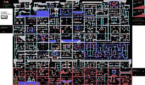 Castle Excellent Complete Map on MSX | MSX Resource Center