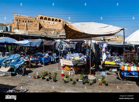 Market below Kirkuk citadel, Kirkuk, Iraq, Middle East Stock Photo - Alamy