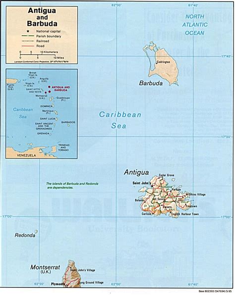 Political map of Antigua and Barbuda. Antigua and Barbuda political map | Vidiani.com | Maps of ...