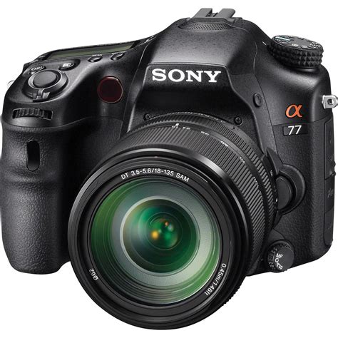 Sony Alpha a77 DSLR Camera with 18-135mm Lens SLTA77VM B&H Photo