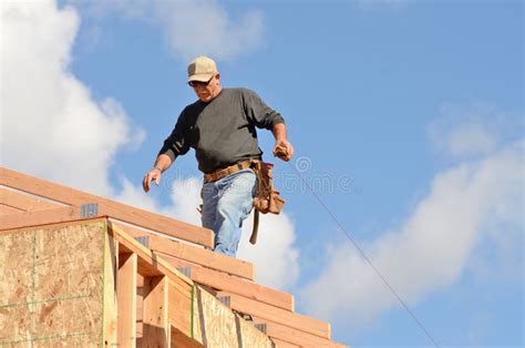 Roof Rafter stock photo. Image of sheeting, home, lumber - 55217104