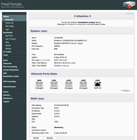 FreshTomato: Beautiful Open Source Router Firmware ⌚️ 🖥 📱 mac&egg