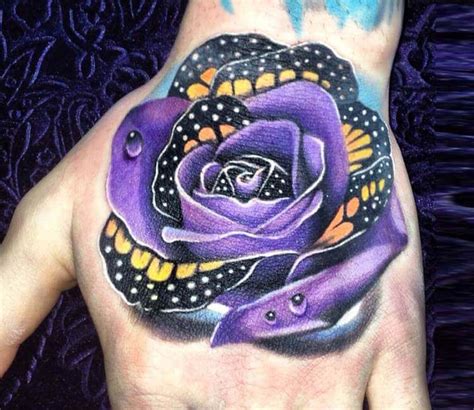 Purple Rose tattoo by Anjelika Kartasheva | Post 19524