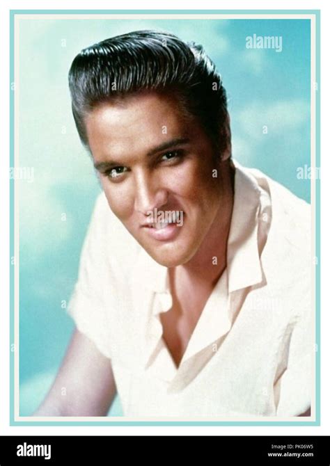 ELVIS PRESLEY 1960’s vintage studio promotional colour portrait Stock Photo - Alamy