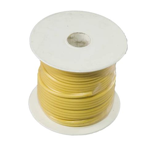 Primary Wire, 14 Gauge, Yellow, 100 Ft Spool