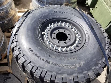 NEW HMMWV Humvee Hummer H1 M998 24 Bolt Tire and Wheel Assembly 37x12 ...