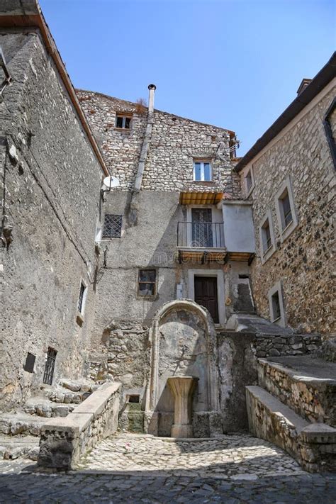 The Old Town of Maenza, Italy. Stock Photo - Image of townscape, houses: 225361492