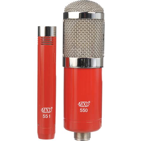 MXL 550/551 Microphone Ensemble Kit (Red) 550/551R B&H Photo