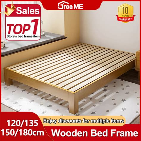 Dreame Tatami Wooden Bed 10 Years Warranty 1.8M Double bed frame queen ...