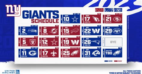 Giants Schedule: 6 Games That Could Define Season - Sports Illustrated ...