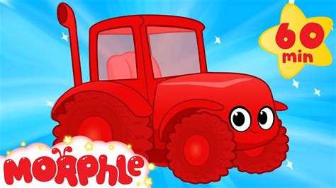 My Red Tractor's Farm Day ( +1 hour My Magic Pet Morphle kids videos compilation) - YouTube