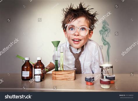 Crazy Scientist Young Boy Performing Experiments Stock Photo 151104653 - Shutterstock