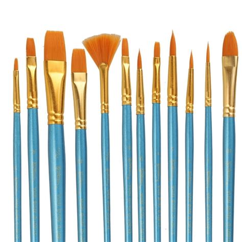 Acrylic Paint Brushes Set, EEEkit 32/12PCS Tip Artist Paintbrushes Nylon Hair Brushes for Oil ...